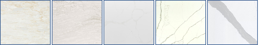 white quartz kitchen countertops